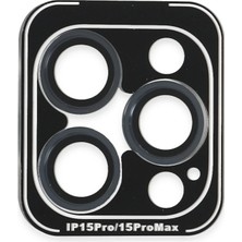 İlk El Grup    iPhone 15 Pro Max Pvd Metal Kamera Lens - Lacivert