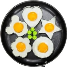Maxi Trendy Metalik Daire Şeklinde Metal Omlet Yumurta ve Krep Kalıbı, Dayanıklı Mutfak Aksesuarı