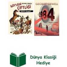 Domingo Yayınevi George Orwell 2 Kitap Seti + Dünya Klasiği Hediye