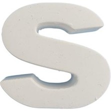 Ehobici Boyanabilir Harf Obje - S - 4X4CM