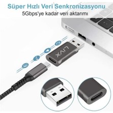 Maxi Trendy Type C To USB 3.0 Çevirici Dönüştürücü Otg Adaptör Lva-Otgcf Ikili Paket