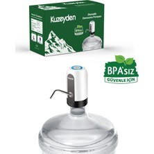 Kuzeyden BPA'sız Şarjlı Damacana Pompası Beyaz | 10L - 15L - 19L | 1200 mAh | Beyaz