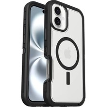 Series Xt 16 Plus Uyumlu Magsafe Kılıf, Darbeye Karşı Koruyucu Kılıf, Şeffaf/siyah