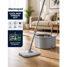 ELECTROPAD Cool Mop Temiz Su-Kirli Su Ayıran Otomatik Temizlik Seti Mikrofiber Bez-Su Tahliyeli