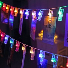 Hereveoyuncak Renkli Işıklı Mandallıı Fotoğraf Albümü 10 Lu - Rgb