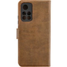 Mey Ithalat®   Redmi Note 11T Kılıf Trend S Plus Kapaklı Kılıf - Taba