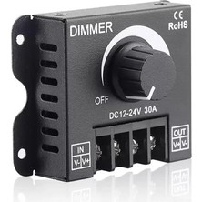 12V 24V 30A LED Sürücü Dimmer 360W 720W Voltaj Ayarlı Ampul