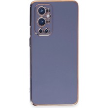 Mey Ithalat®  One Plus 9 Pro Kılıf Volet Silikon - Mavi