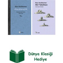 Metis Yayınları Max Horkheimer 2 Kitap Seti + Dünya Klasiği Hediye