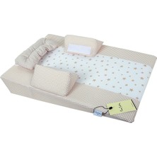 Pierre Cardin Yıldızlı Geceler Ekru Reflü Yatağı 65x40 cm Yumuşak Dokulu ve Kolay Temizlenebilir
