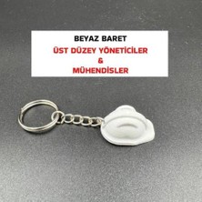 3D Atelier Baret Model Anahtarlık - Beyaz