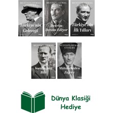 Can Yayınları Mustafa Kemal Atatürk 5 Kitap Seti + Dünya Klasiği Hediye