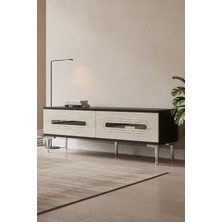 Ceneyra TSA1220ATS Rany Tv Sehpası Antrasit-Traverten-Silver 120CM