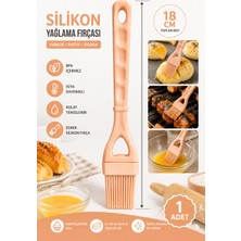Kea Ev Eşyaları Silikon Mutfak Fırçası Yağlama ve Sos Sürme Fırçası Isıya Dayanıklı 18 cm