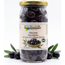 Beyorganik Organik Salamura Zeytinyağlı Siyah Zeytin 250 gr