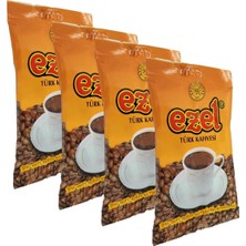 Ezel Türk Kahvesi Orta Kavrulmuş - Taze Öğütülmüş – 4 x 100gr Set