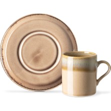 Madame Coco Ramona 2 Kişilik Kahve Fincan Takımı - Pudra - 90 ml