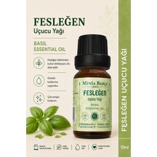 Minia Bahçe Fesleğen Uçucu Yağı %100 Saf ve Doğal - 10 ml