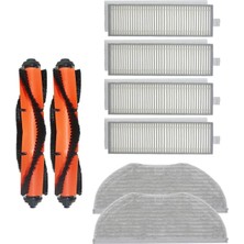 Lin Grup Xiaomi Vacuum Mop 2in1 Essential (Mjstg1) Robot Süpürge Uyumlu 8'li Yedek Parça Seti