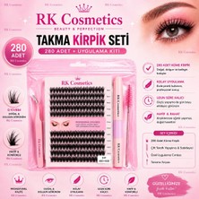 280 Demet Takma Kirpik Yapıştırıcı Cımbız Fırça Remover Hediyeli Takma Kirpik Premium