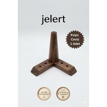 Jelert Masif Gürgen Ahşap 15 cm Koyu Ceviz-Tekli, Mobilya Yükseltme Ayağı, Robot Süpürge Uyumlu, 1. Sınıf Gürgen Ağacı, Kanepe Berjer Koltuk Tv Ünitesi Yükseltici Ayak