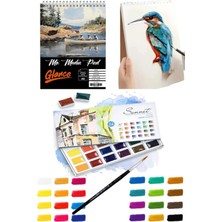 Glance A5 200 gr Spr Mix Media Pad 20 Yp St. Petersburg Sonnet 24LÜ Tablet Karton Kutu Sulu Boya