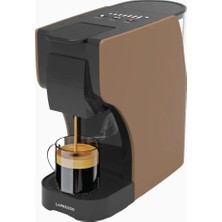 Lepresso Trezza 3'ü 1 Arada Kapsül ve Öğütülmüş Kahve Makinesi Kahverengi
