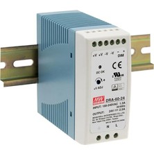 Mean Well MEANWELL DRA-60-12 12V 5.0A Ray Tipi Güç Kaynağı