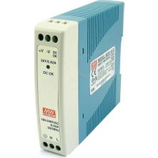 Mean Well MEANWELL MDR-010-24 24V 0.42A Ray Tipi Güç Kaynağı