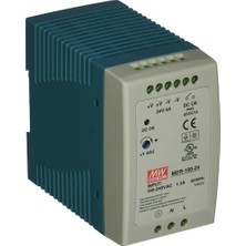 Mean Well MEANWELL MDR-100-24 24V 4.0A Ray Tipi Güç Kaynağı