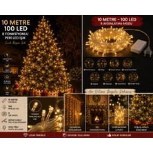 Home Dekor Hediye 10 Metre 100 Ledli Gün Işığı Peri LED Işık 8 Fonksiyon Dekoratif Yılbaşı Ağacı Parti Ev Oda Süsleme