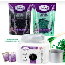 Vivol Sir Ağda Isıtıcı Makine 1 Black+1 Azulen Paket Boncuk Ağda Hediyeli