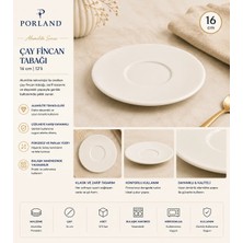 Porland Alumilite Çay Fincan Tabağı 16 cm 12'li