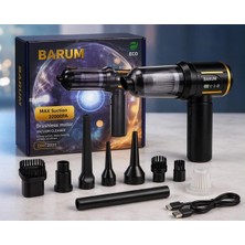 Barum Şarjlı Araç Süpürgesi Brushless Motor Kablosuz El Süpürgesi Üfleme Özellikli 100W 12V