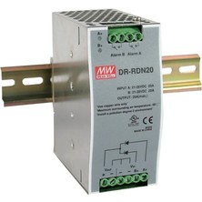 Mean Well MEANWELL DR-RDN20 24V 20.0A Ray Tipi Güç Kaynağı