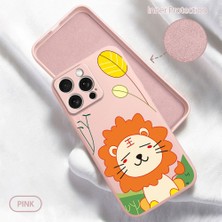 HONTINGA iPhone 15 Pro Max ile Uyumlu Kılıfı Içi Kadifeli Düşüme Önleyici Basitlik Anti Düşme Kamera Korumali Aslan Desen Telefon Kılıfı Kadın ve Erkek Için Uygundur K6-0055