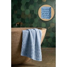 Seritaine 6'lı Işıl Premium Banyo Havlusu 70X140CM - Açık Mavi - %100 Pamuk - 600 Gr/m2