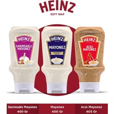 Heinz Mayonez 3'lü Set (Sarımsaklı Mayonez 400 gr + Mayonez 400 gr + Acılı Mayonez 405 Gr)