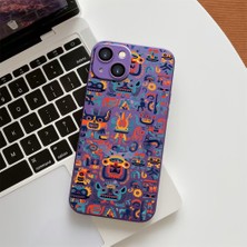 HONTINGA iPhone 14 Plus ile Uyumlu Kılıfı Şeffaf Magsafe Wireless Düşüme Önleyici Basitlik Anti Düşme Kamera Korumali Yaratıcı Desen Silikon Telefon Kılıfı Kadın ve Erkek Için Uygundur K7-1062