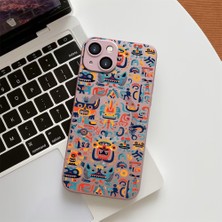 HONTINGA iPhone 14 ile Uyumlu Kılıfı Şeffaf Magsafe Wireless Düşüme Önleyici Basitlik Anti Düşme Kamera Korumali Yaratıcı Desen Silikon Telefon Kılıfı Kadın ve Erkek Için Uygundur K7-1062