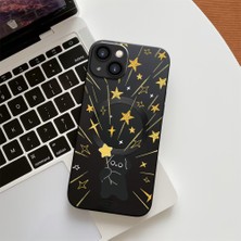 HONTINGA iPhone 15 ile Uyumlu Kılıfı Şeffaf Magsafe Wireless Düşüme Önleyici Basitlik Anti Düşme Kamera Korumali Yaratıcı Desen Silikon Telefon Kılıfı Kadın ve Erkek Için Uygundur K7-1064