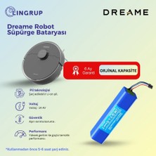 Lin Grup Dreame F9 Robot Süpürge Uyumlu Batarya 7000 Mah -