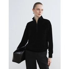 Lc Waikiki Yeni Sezon Dik Yaka Fitilli Kadın Sweatshirt