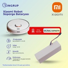 Lin Grup Xiaomi Vacuum Mop 1c (STYTJ01ZHM) Robot Süpürge Uyumlu Batarya 6400 Mah -