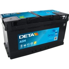 Deta 12 Volt 96 Amper Marin AGM Akü & Start-Stop AGM