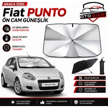 OtoÇizgi Fiat Punto Şemsiye Tip Ön Cam Güneşliği Katlanabilir Uv Korumalı Araç Cam Güneşlik