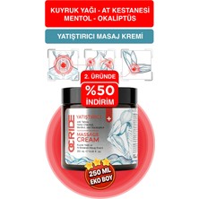 Ocride Kuyruk Yağı - At Kestanesi - Mentol - Okaliptüs | Yatıştırıcı ve Ferahlatıcı Masaj Kremi 250ML
