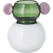 Ikea Ps 2026 Beyaz-Yeşil Pembe 15 cm Cam Vazo