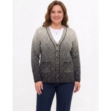 Onno Style Klasik Karyağdı Desen Düğmeli Ceket
