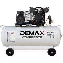 Hava Kompresörü Pistonlu 200 Lt 3 Hp